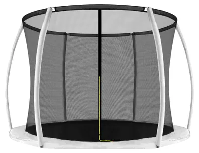 Obrázek produktu pro INLEA Vnitřní ochranná síť na trampolínu ULTIMATE Jump s celkovým průměrem 250 cm na 6 tyčí – černá