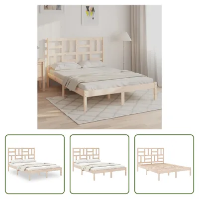 Produktbild von The Living Store Massivholzbett 140x200 cm