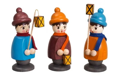 Produktbild von Miniaturfiguren 3 Laternenkinder bunt Höhe 10cm NEU