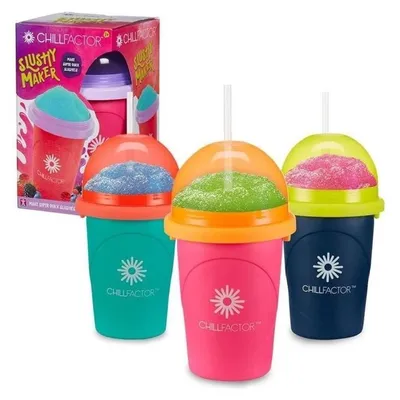 Produktbild von Chillfactor Slushy Maker Becher, Bandai, Zufällige Farbe Blau, Rosa oder Grün, mit Strohhalm