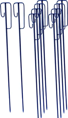 Produktbild von Laterneneisen Absperrleinenhalter Ø14x1250 mm blau lackiert