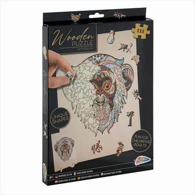 Produktbild von GRAFIX Affen-Konturpuzzle 133 Teile