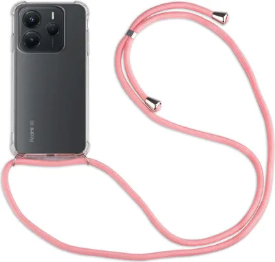 Produktbild von Handykett für Xiaomi Redmi Note 14 4G Hülle mit Kordel Handyhülle mit Band in Rosa
