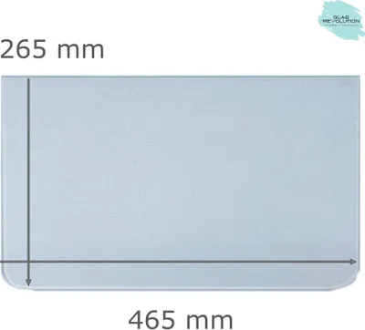 Produktbild von Kühlschrank Einlegeboden - Ornament504 - 4 mm - 2 abgerundete Ecken - 465 mm x 265 mm - (116,62 EUR / qm - Mindestbfl. 0,25 qm - Kantenb 5,35 EUR / lfm. - Eckenb. 1,00 EUR/Stck)