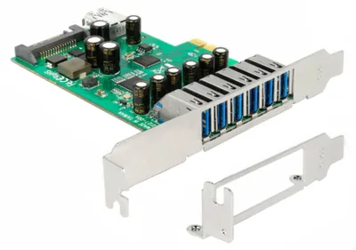Produktbild von DeLOCK 89377, PCIe, SATA, USB 3.2 Gen 1 (3.1 Gen 1), Windows Vista/Vista-64/7/7-64/8/8-64/8.1/8.1-64, Linux Kernel 2.6.31, 5 Gbit/s, Windows 7 Home Basic, Windows 7 Home Basic x64, Windows 7 Home Premium, Windows 7 Home Premium...