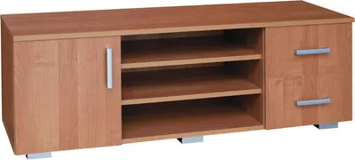 Produktbild von TV-Lowboard Erle 139 cm breit, 47 cm hoch mit Tür und 2 Schubladen