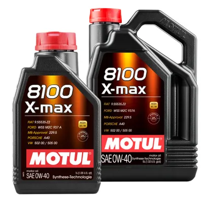 Produktbild von MOTUL PKW 8100 X-max 0W-40 Hochleistungsmotorenöl 5+1 Liter