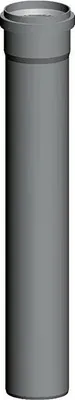 Produktbild von Wolf Abgasrohr DN60 L:2000mm aus Polypropylen
