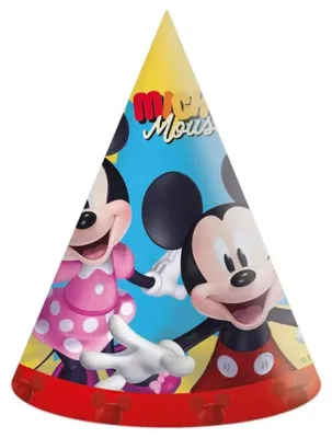 Produktbild von "Mickey Jump Into The Fun" Partydeko Artikel Variante: 6 Partyhüte Papier