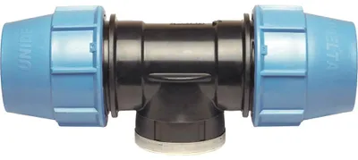Produktbild von T-Stück, Innengewinde, für Polyethylen, Unidelta, 63 x 2 1/2" x 63