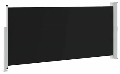 Produktbild von vidaXL Ausziehbare Seitenmarkise 140x300 cm Schwarz