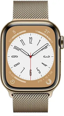 Produktbild von Apple Watch S8 45 Gold Ss Gd Mil Cel