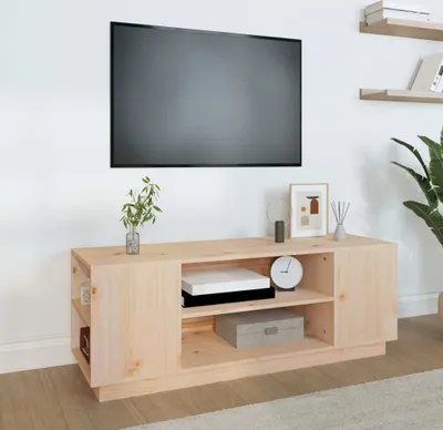 Produktbild von vidaXL TV-Schrank 110x35x40,5 cm Massivholz Kiefer