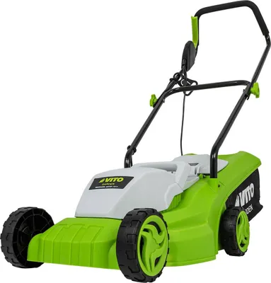 Image de Tondeuse electrique 1200W Surface 300M2 Coupe 32 cm 3 Hauteur de coupe 20-65 mm Bac 30L VITO