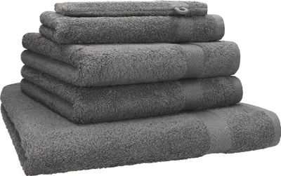 Produktbild von Betz 5-tlg. Handtuch-Set PREMIUM 1 Duschtuch 2 Handtücher 1 Gästetuch 1 Waschhandschuh  Farbe: anthrazit