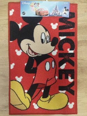 Produktbild von Mickey Maus Teppich Läufer Spielteppich Kinderteppich 50x80cm rot