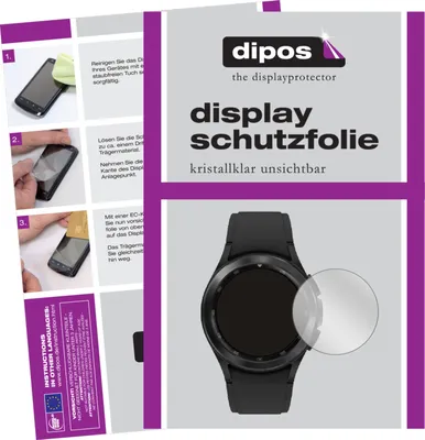 Produktbild von 2x Schutzfolie für Samsung Galaxy Watch 4 (40 mm) klar Displayschutzfolie Folie Display Schutz dipos