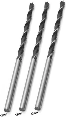 Immagine prodotto di Set di 3 punte per legno extra lunghe (12x300 mm)