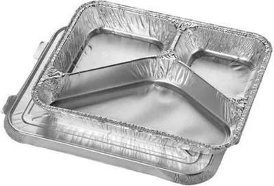 Produktbild von Papstar 14507, Silber, Aluminium, 225 mm, 177 mm, 30 mm, 50 Stück(e)