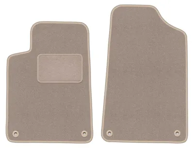 Image de Tapis avant en moquette pour Peugeot 607 1999-2010 (berline) – 2 pièces, beiges, sur mesure – Wielganizator LUX