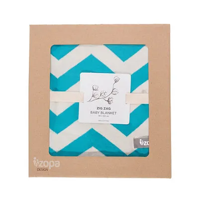 Produktbild von Zopa Babydecke Zickzack Minze