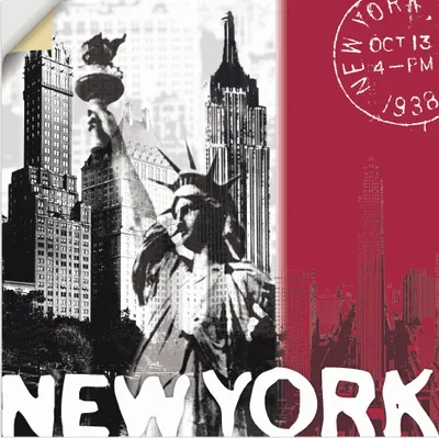 Produktbild von ARTland Wandbild, selbstklebend New York Größe: 70x70 cm