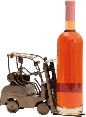 Produktbild von Flaschenhalter Metall Gabelstapler für Weinflaschen