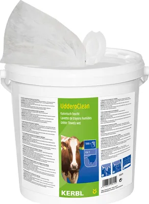 Produktbild von Kerbl UdderoClean Eutertuch feucht weiß