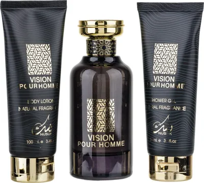 Obrázek produktu pro Nusuk Vision pour Homme Dárková sada 3 tlg. - 100 ml EDP + Bodylotion 100 ml + Duschgel 100 ml