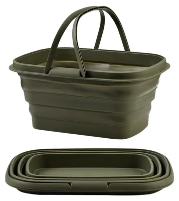 Faltbare Spülschüssel 8,5 L mit Griff – Camping, Picknick, Auto