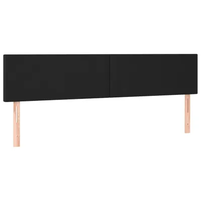 Produktbild von vidaXL Kopfteile Schwarz 160x5x78/88 cm Kunstleder