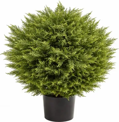 Produktbild von aplanta Künstliche Zypresse – Sylvano | 75 cm, UV-beständig, für draußen, Kunstpflanze, wie echt, Allergiker geeignet, pflanzliche Dekoration Praxis, Office & Wohnzimmer