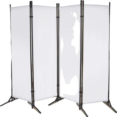 Zdjęcie produktu dla Składana ścianka działowa, 200*170 cm, żelazo i tkanina 420Dpoliuretan Oxford, wolnostojąca, składana 360°, 7,6 kg