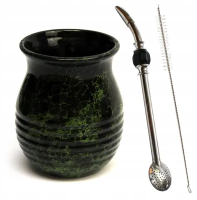 Zdjęcie produktu dla Kubek do Yerba Mate matero - porongo Roches 360ml + Bombilla