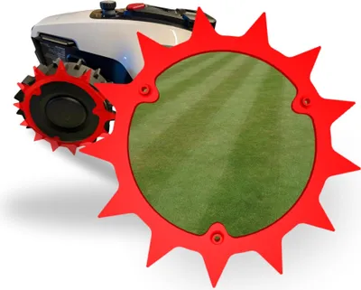 Produktbild von 2 Spikes passend für Mähroboter für MAMMOTION YUKA MINI Traktionshilfe Traktionsräder für mehr Steigung Rasenmäher Roboter Zubehör Geländeräder Rasenmähroboter