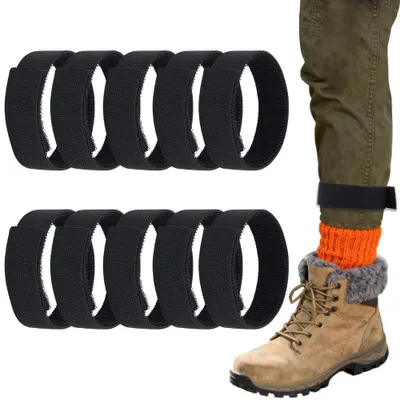 Produktbild von Packung mit 10 elastischen schwarzen Blousestraps - verstellbare Hosenbänder - DIY-CN0004-65-EU21