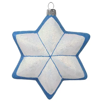 Produktbild von Großer weißer-blauer Stern