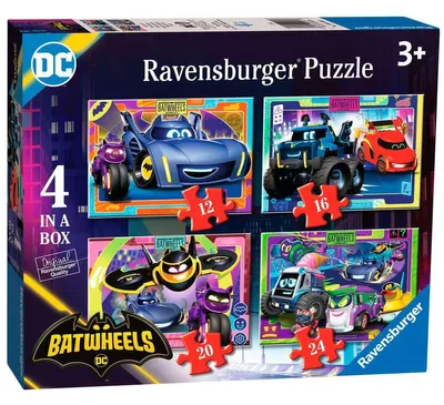Image de Puzzle Ravensburger "Bathweels" 4 en 1, 24 pièces.