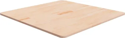 Produktbild von Tischplatte Quadratisch 80x80x1,5 cm Eichenholz Unbehandelt