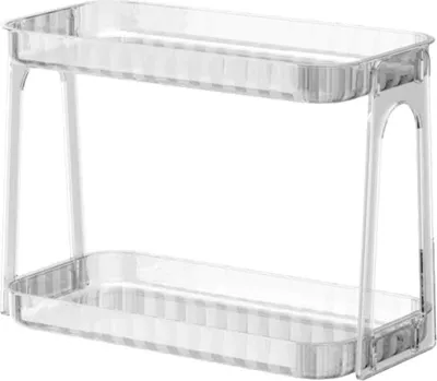 Produktbild von Badezimmer-Arbeitsplattenregal, Aufbewahrungsregal, Desktop-Kosmetikregal, Toilettenartikel-Organizer