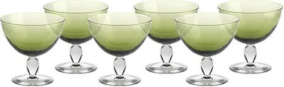 Produktbild von Eiscremeglas Mezzo 6er-Set Colori Vero 12cm grün