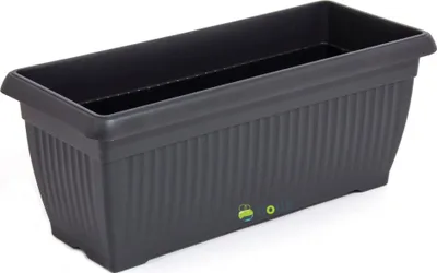 Produktbild von botle Pflanzkasten anthrazit 60x24x24 cm Balkon Polypropylen UV- und witterungsbeständig recycelbar