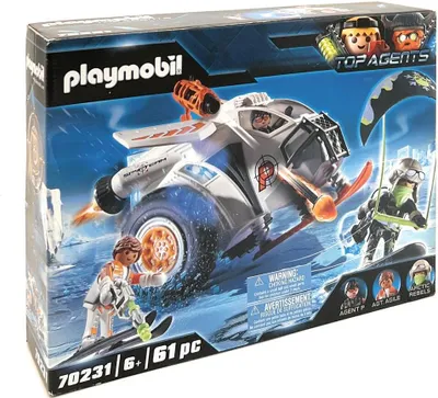 Produktbild von PLAYMOBIL 70231 Top Agents Spy Team Schneemobil + Licht und Sound