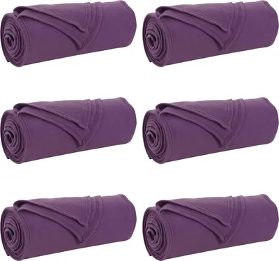 Produktbild von vidaXL Wohndecken 6 stk. Lila 240 x 220 cm 4.28 kg Fleece