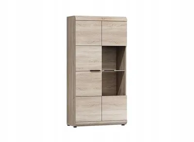 Produktbild von Vitrine 80 cm für das Wohnzimmer - Sonoma-Eiche