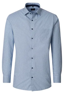 Produktbild von Venti - Comfort - Herren Langarm Hemd in verschiedenen Farben (226110930), Größe:50, Farbe:Blau (100)