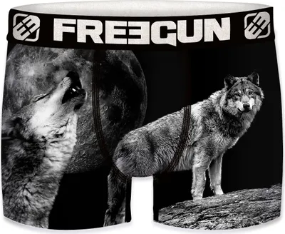 Produktbild von Freegun Herren Wolf MEGA-Design Boxershorts in Größe L