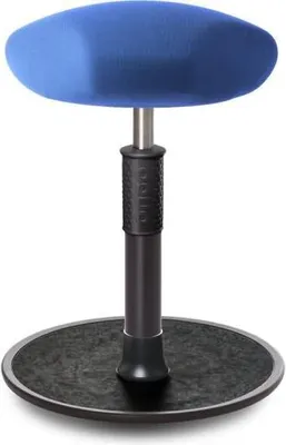 Produktbild von Sitz- Stehhocker Free Regular Triangel Gestrick blau schwarz /schwarz.