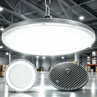 Zdjęcie produktu dla Lampa LED ufo 200W 24000LM warsztatowa przemysłowa halogenowa
