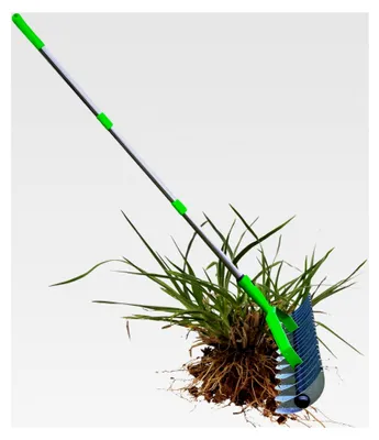 Produktbild von Gartenharke, Robustes Stahlwerkzeug mit Komfortgriff - Laubrechen für Rasenflächen, Terrasse, Hof, Garten, Balkon, Weg und Zufahrt